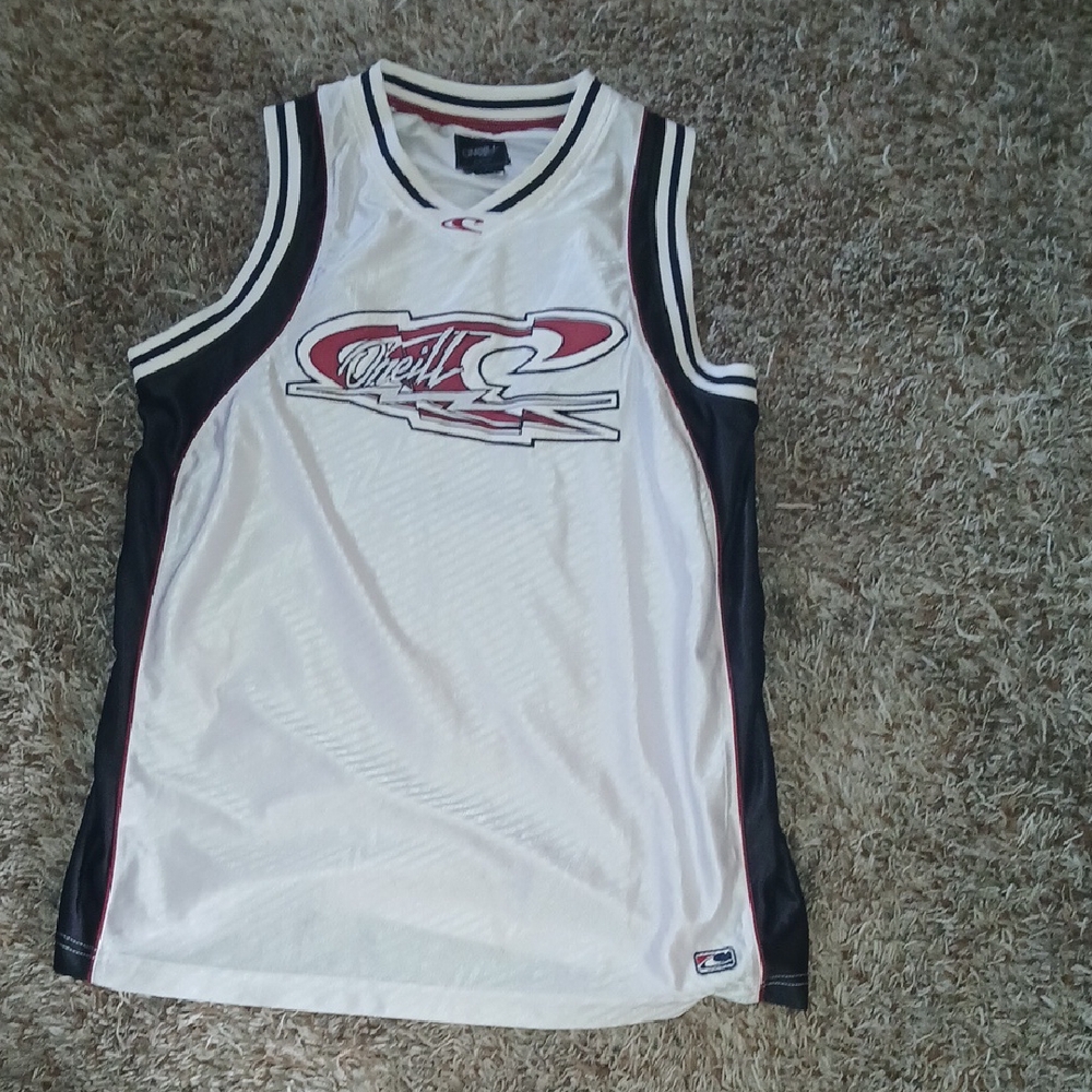 Merrill White and Black Basketball Jersey